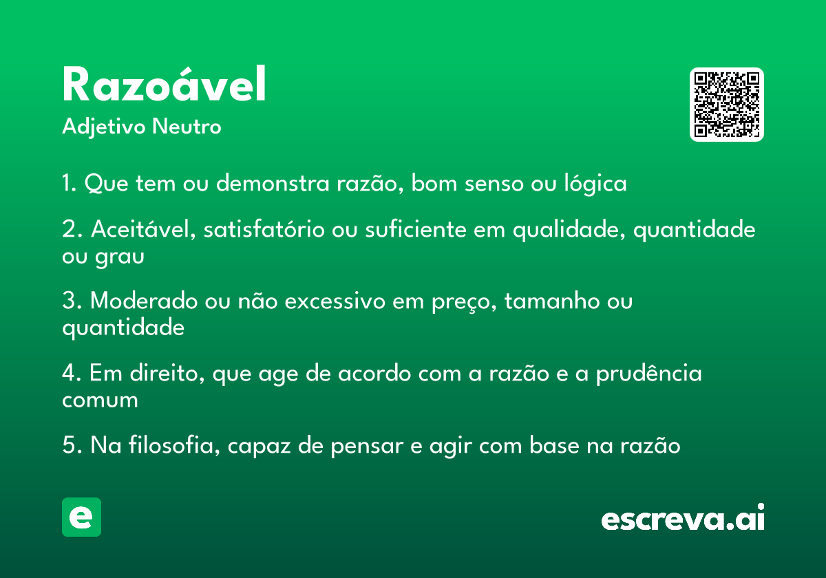 razoável