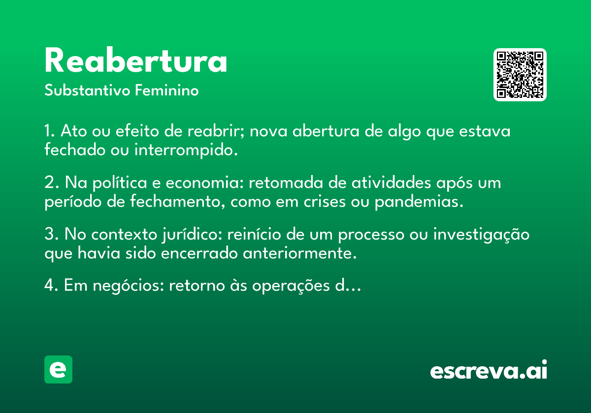 reabertura