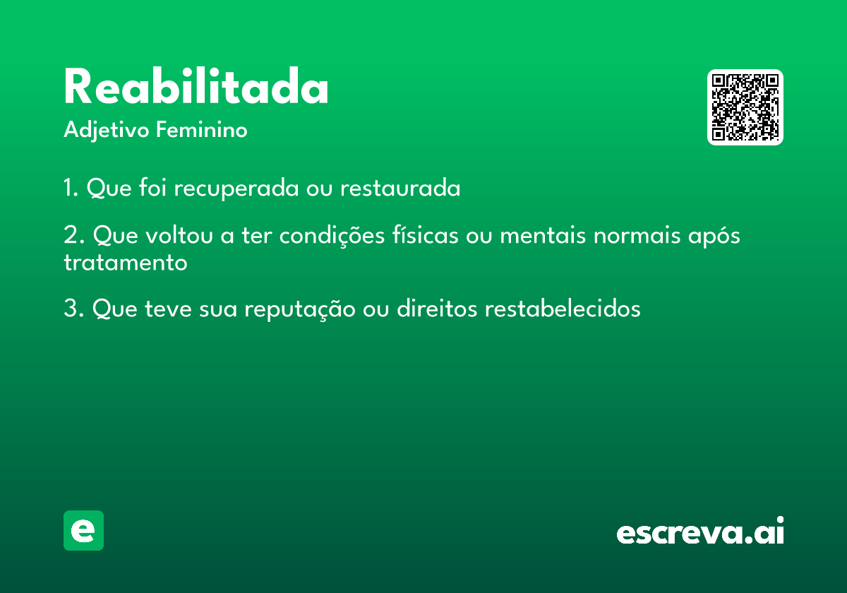 reabilitada