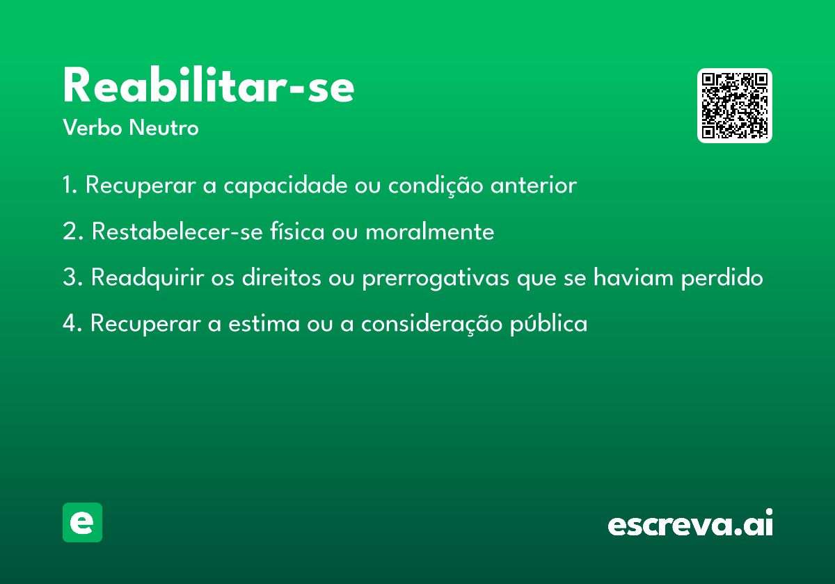 reabilitar-se