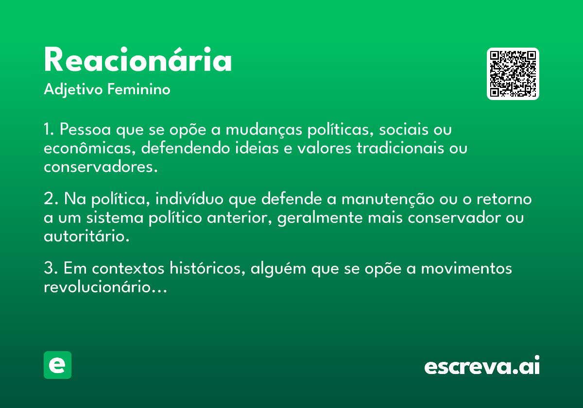 reacionária