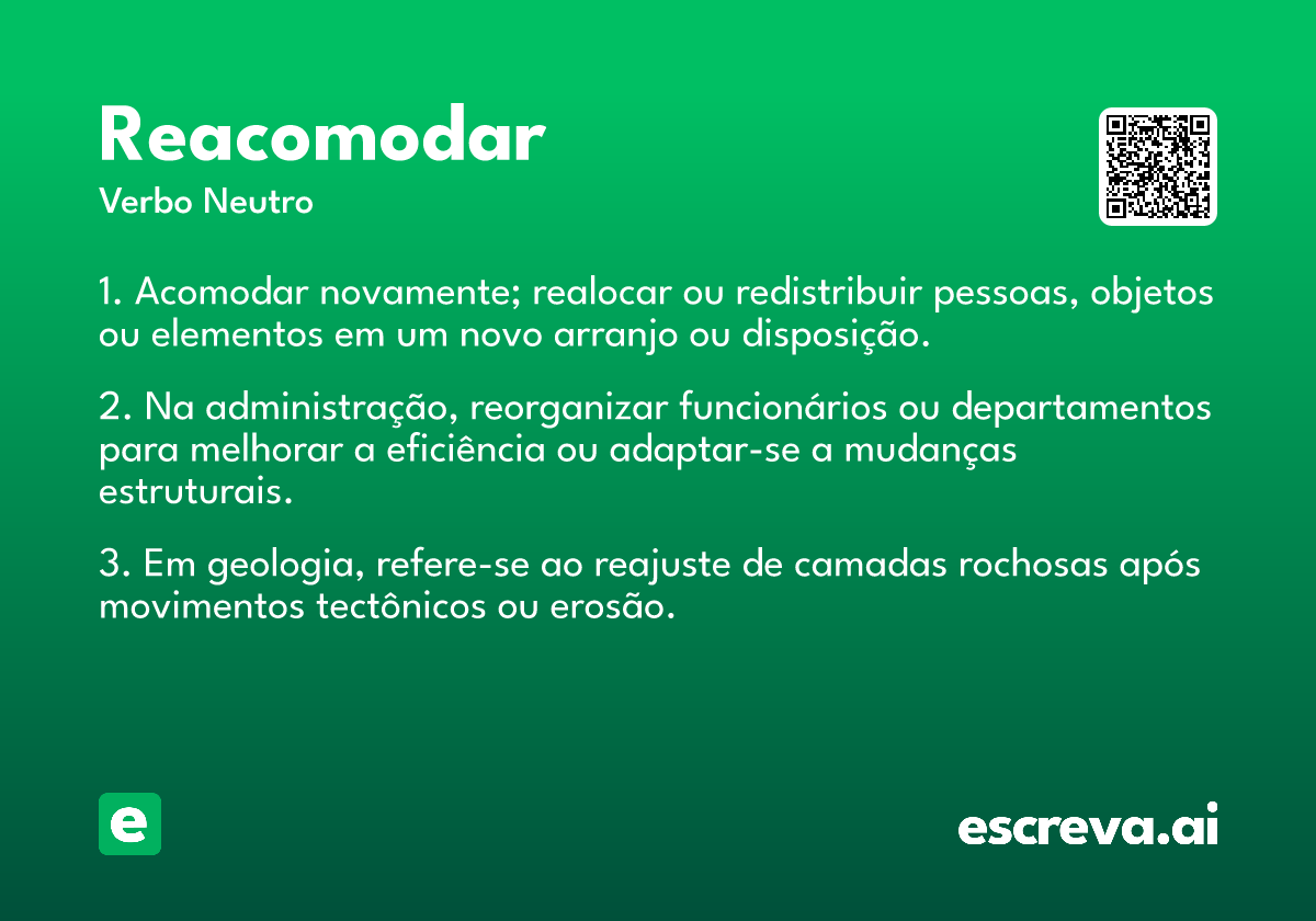reacomodar