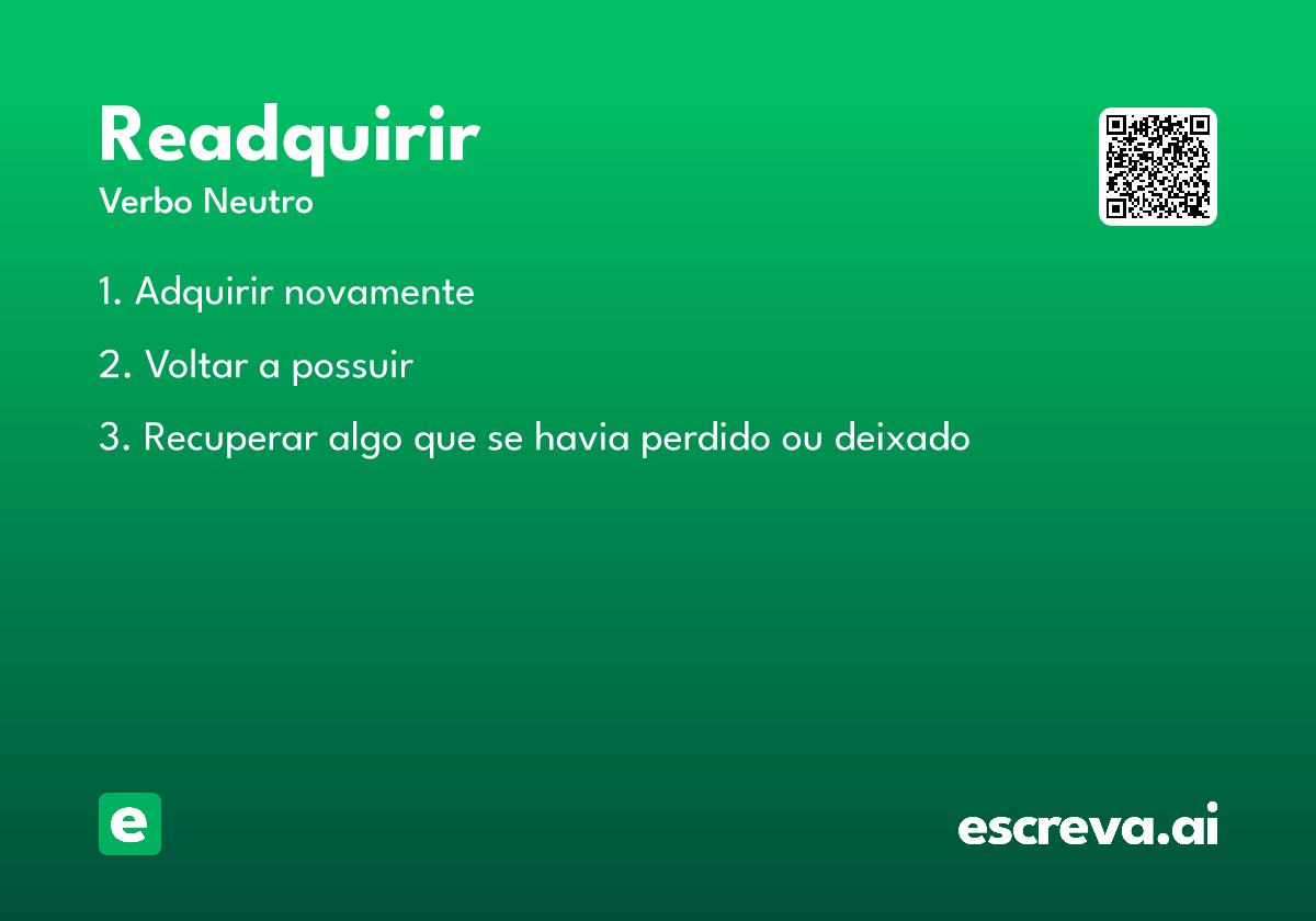 readquirir