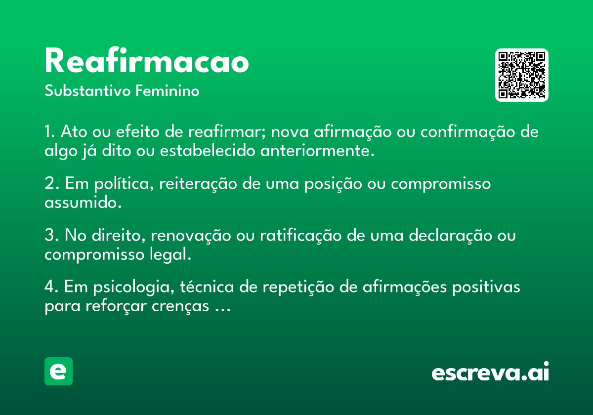 reafirmacao