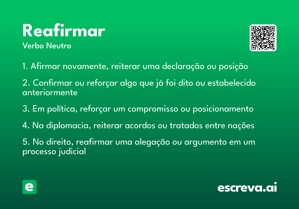 reafirmar