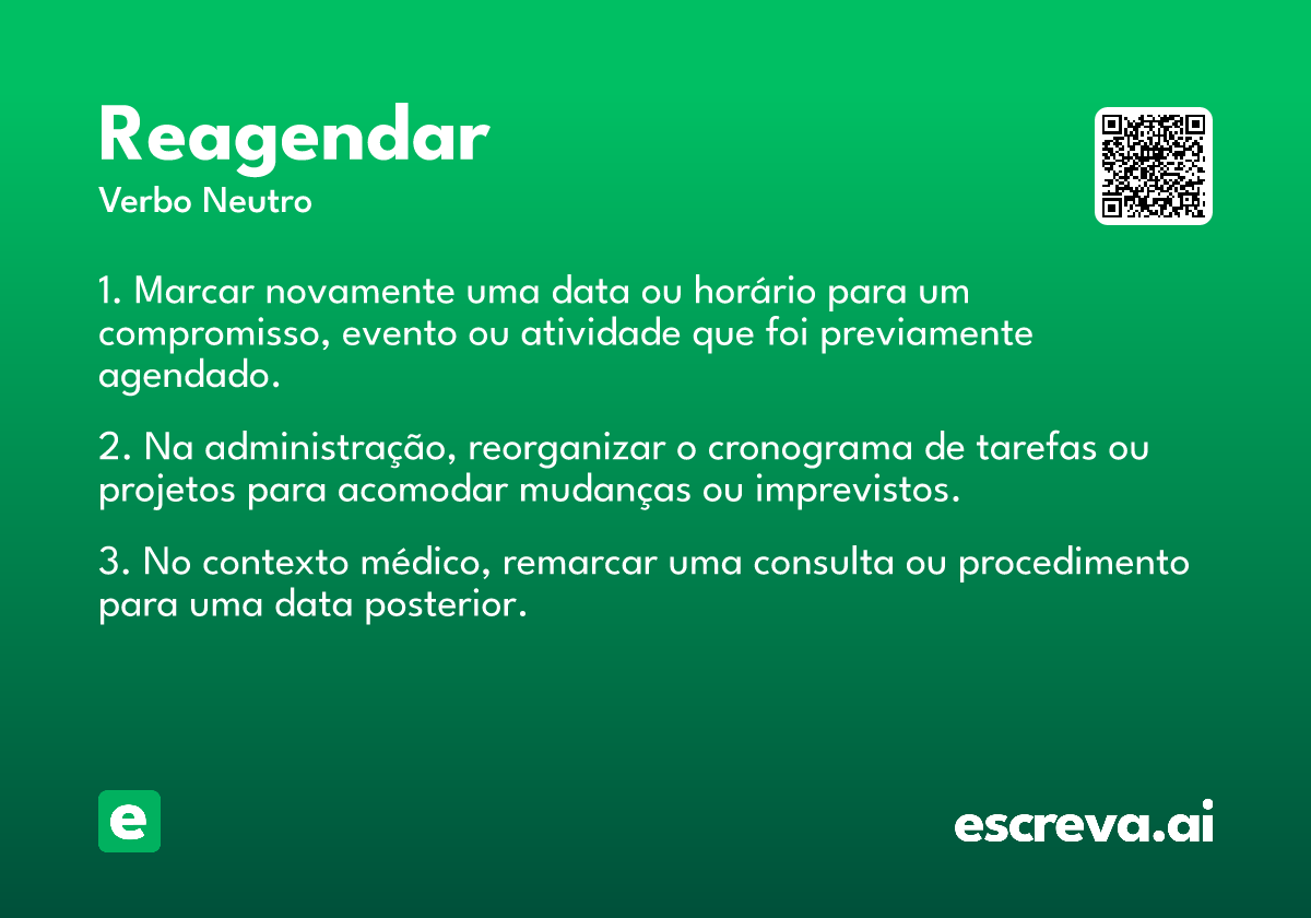 reagendar