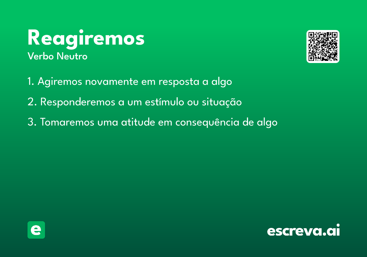 reagiremos