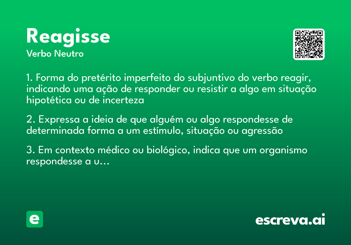 reagisse