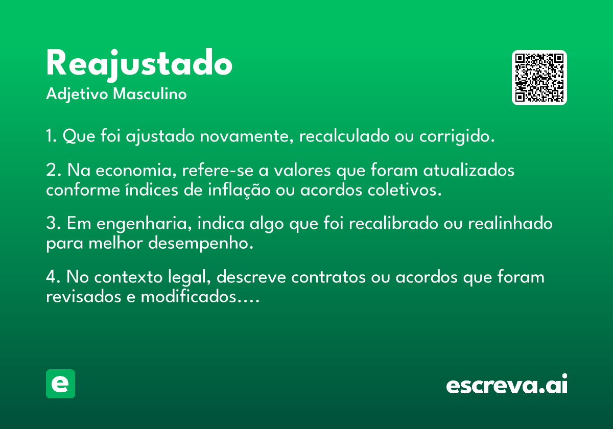 reajustado