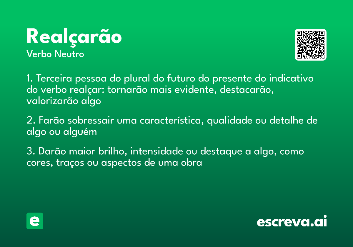 realçarão