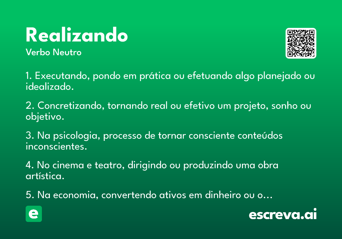 realizando