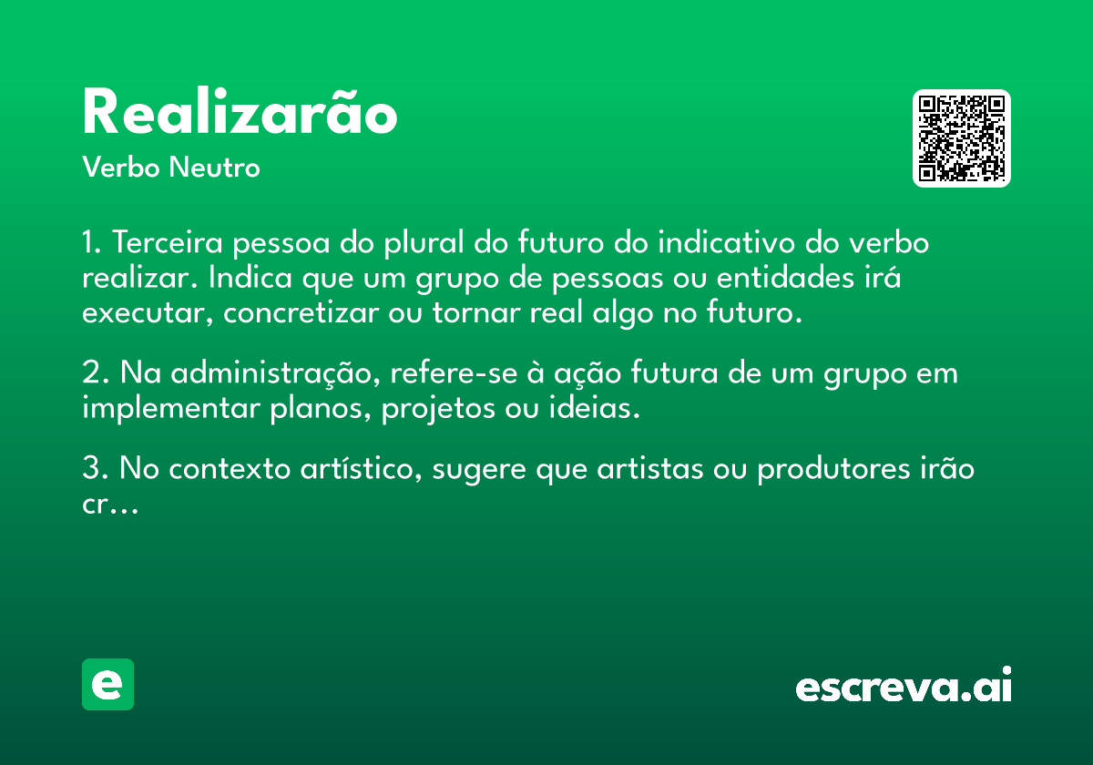 realizarão