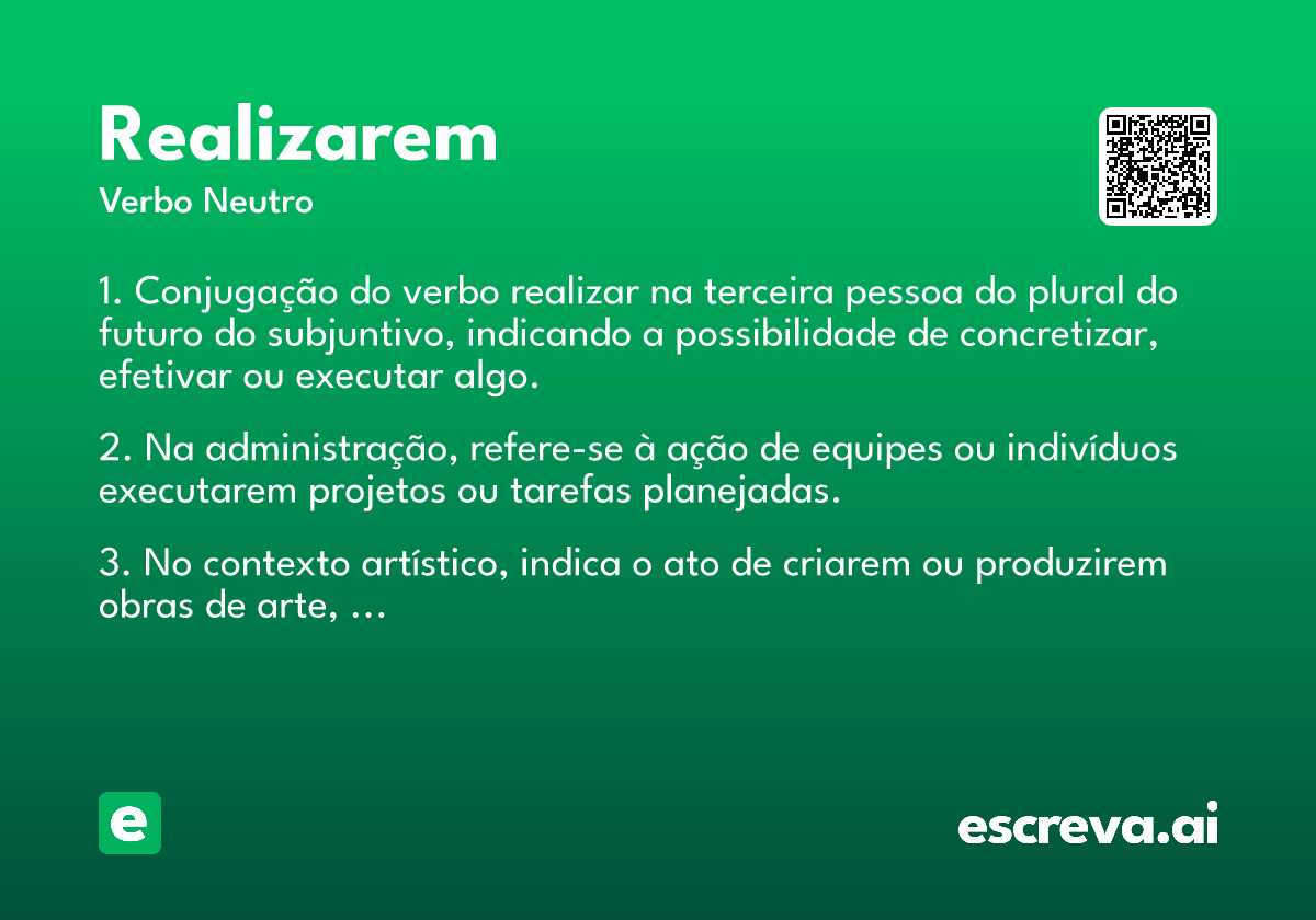 realizarem