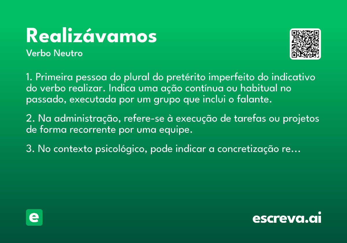 realizávamos