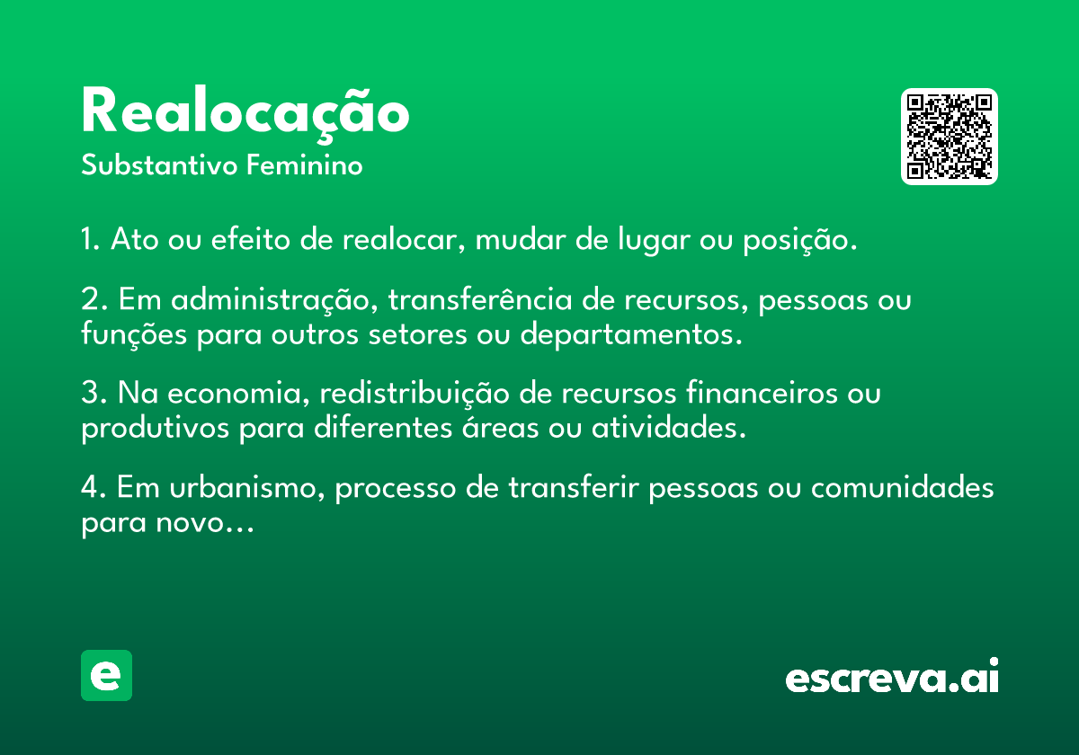 realocação