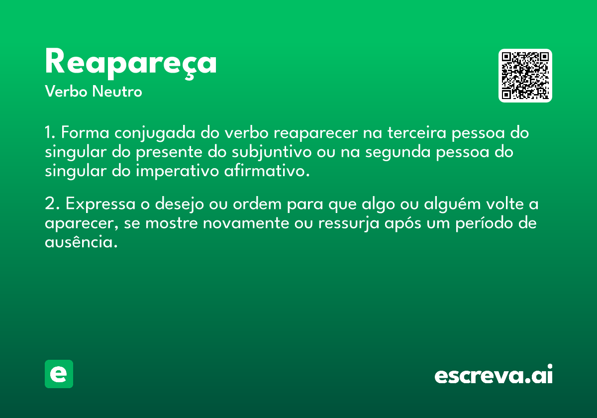 reapareça