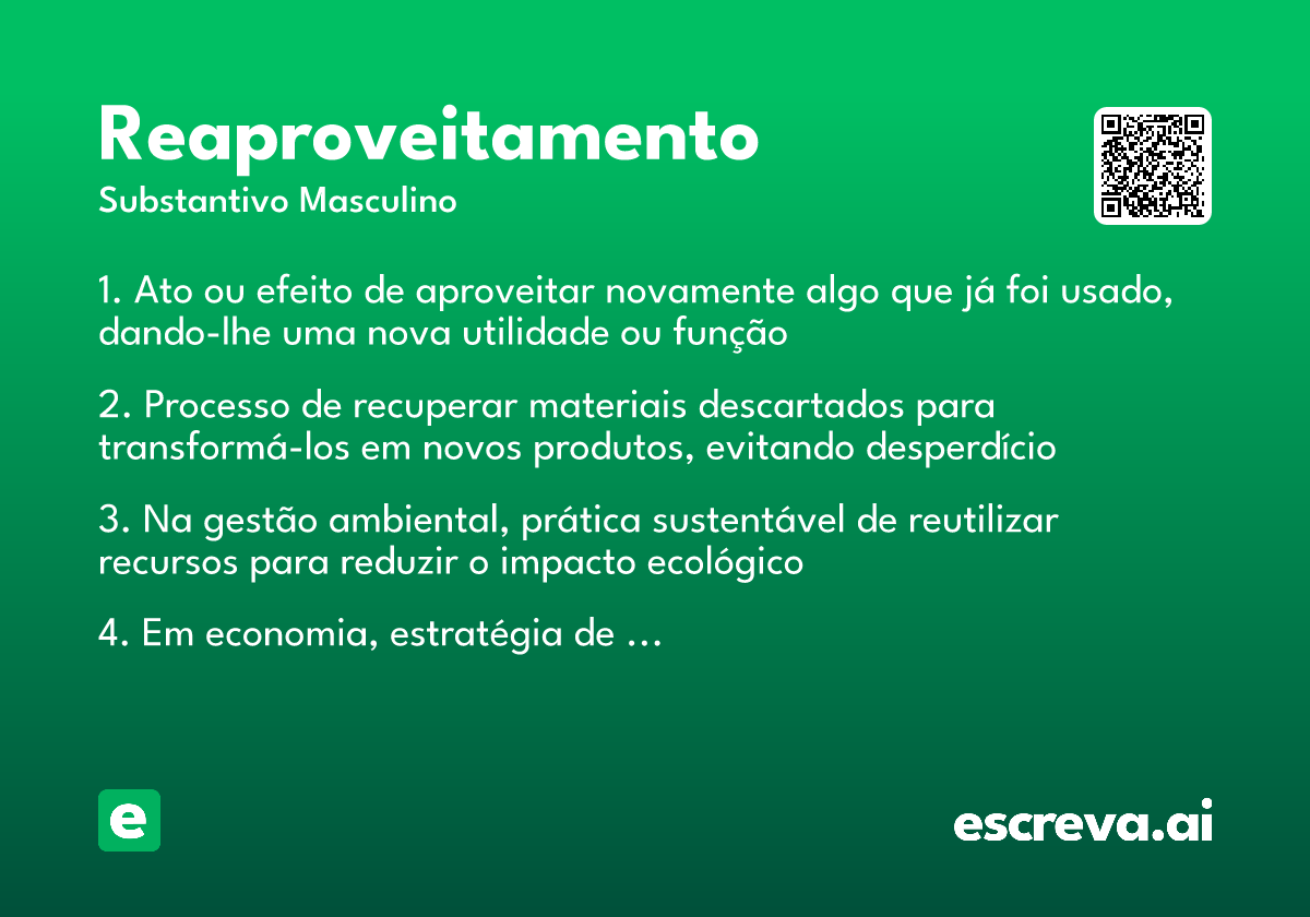 reaproveitamento