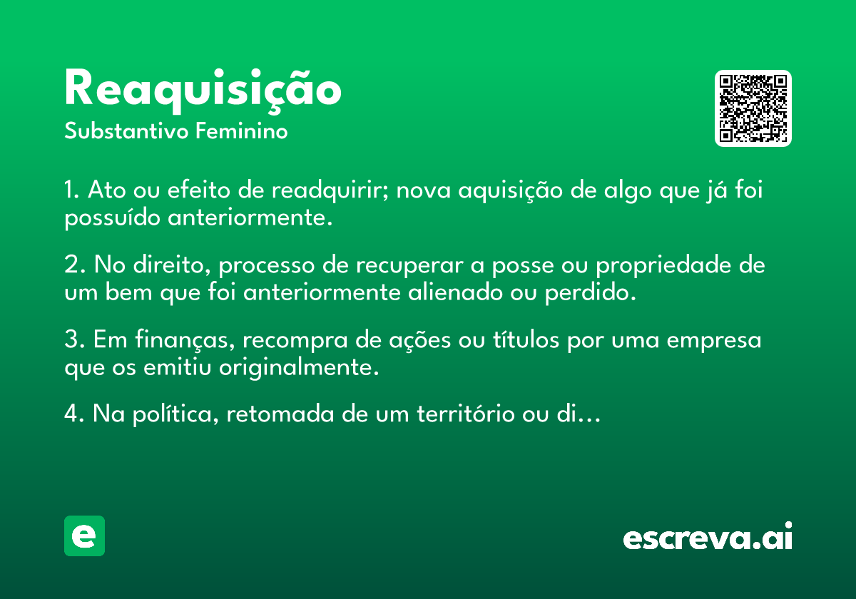 reaquisição
