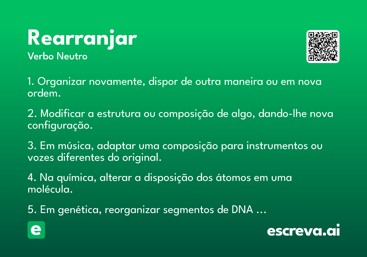 rearranjar