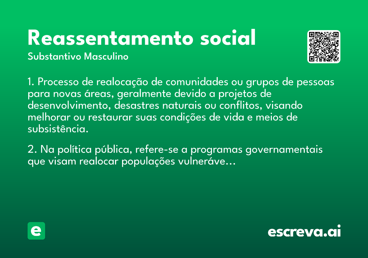 reassentamento social