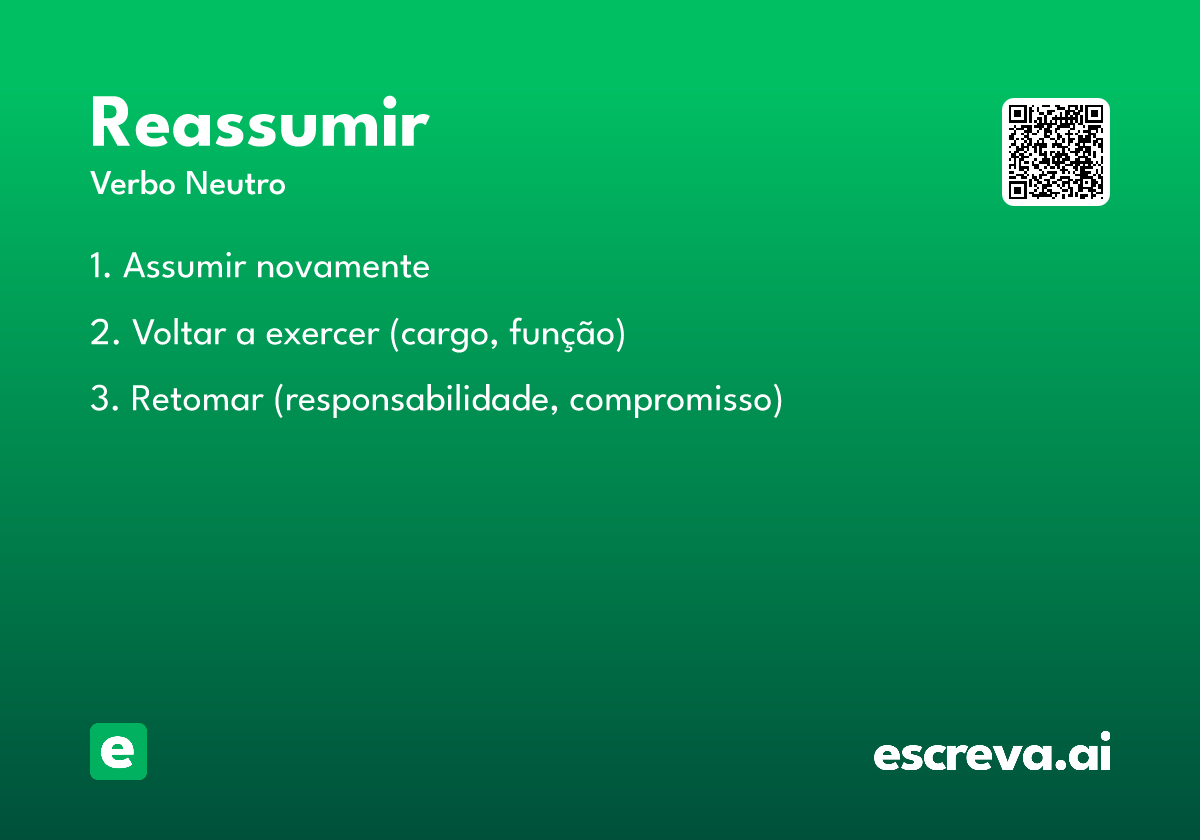reassumir