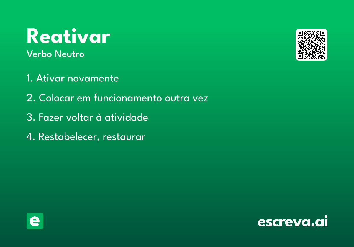 reativar