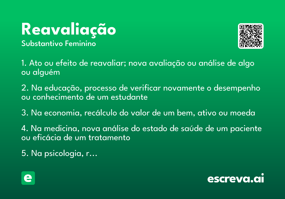 reavaliação