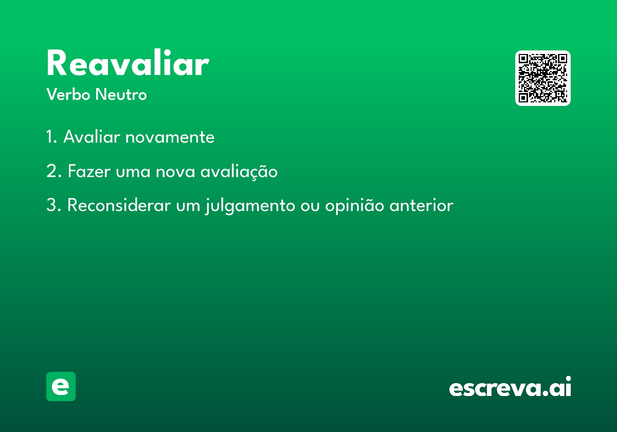 reavaliar
