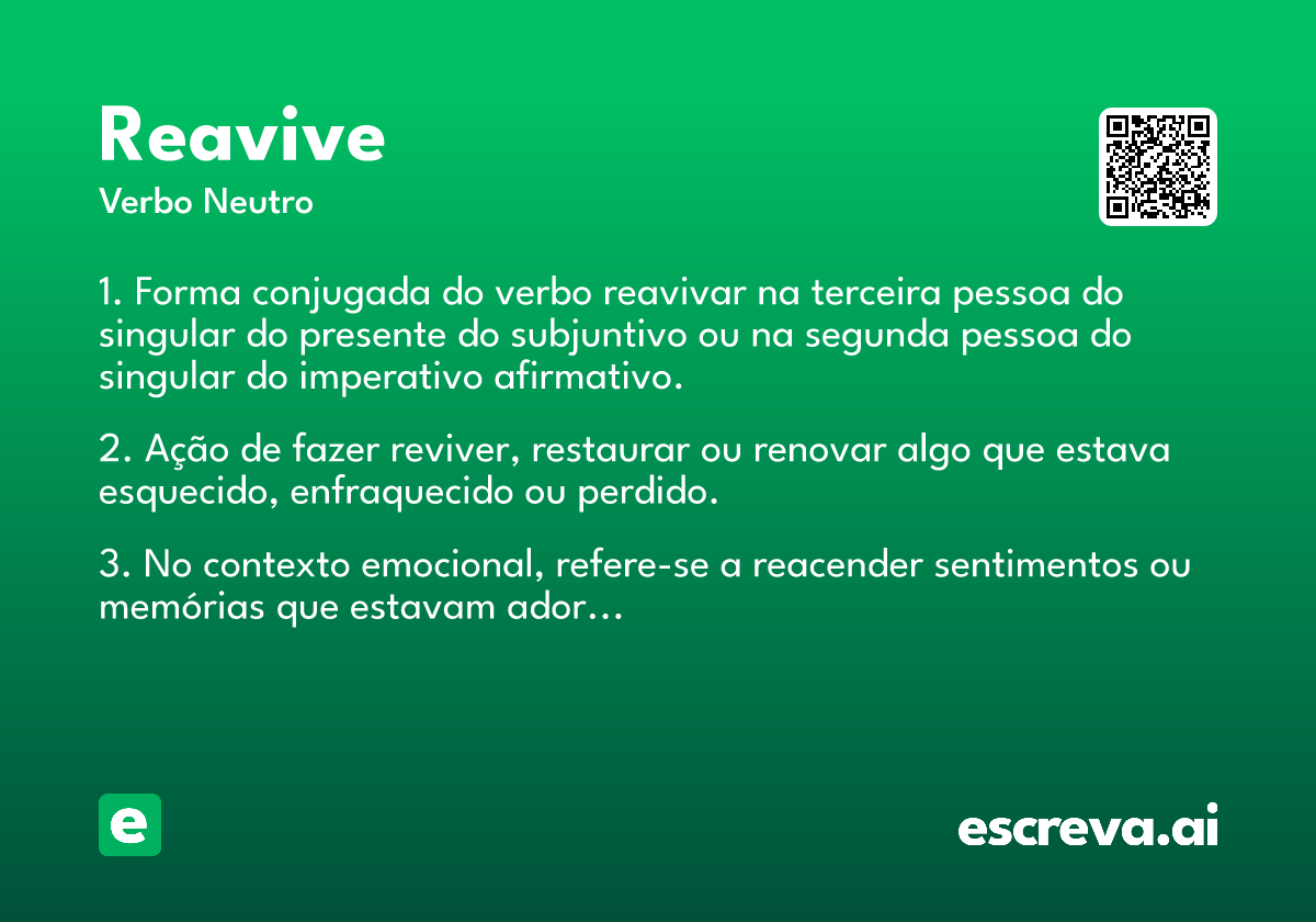 reavive