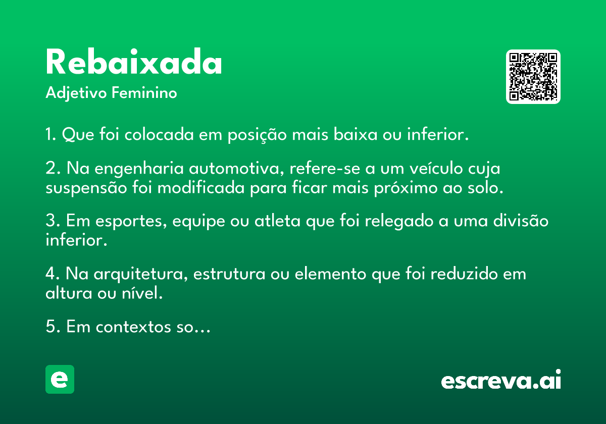 rebaixada