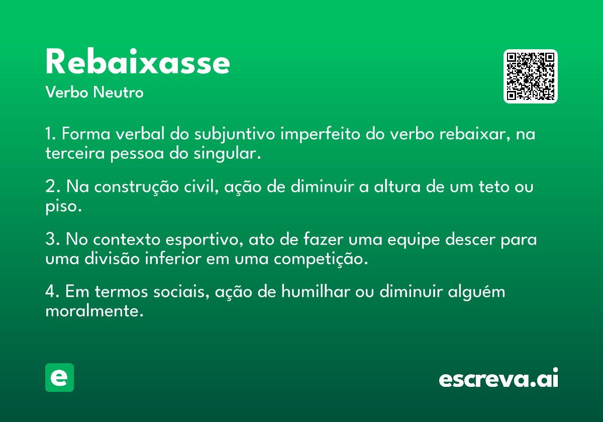 rebaixasse