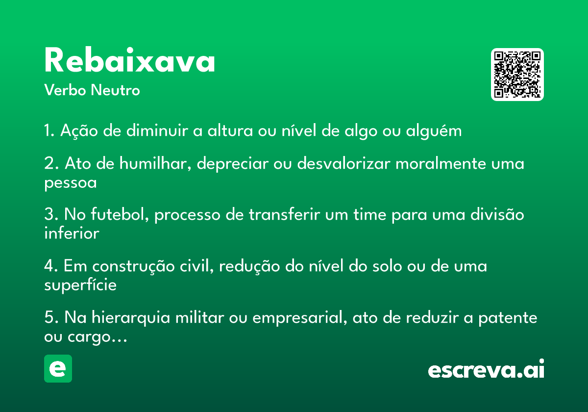 rebaixava