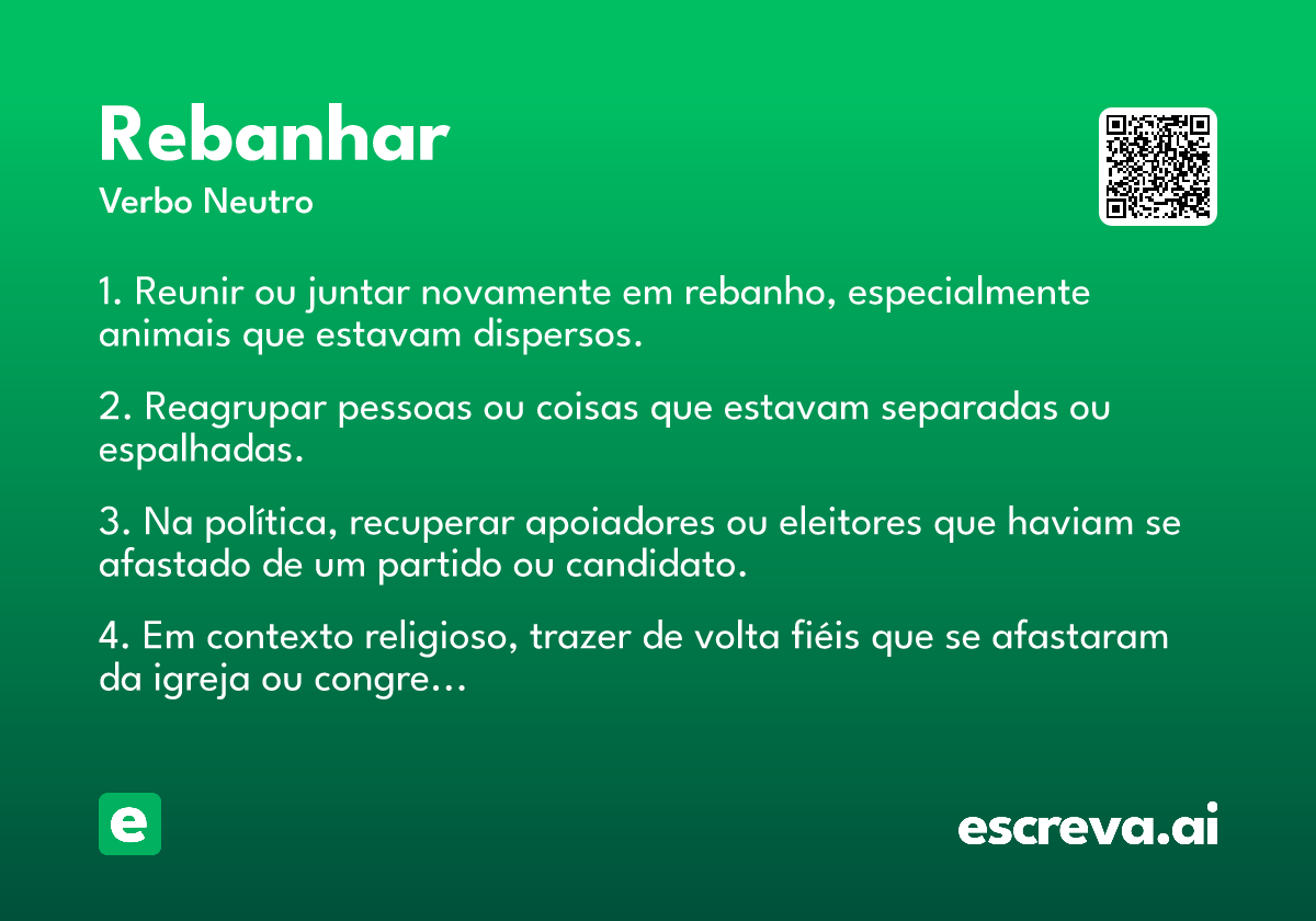rebanhar