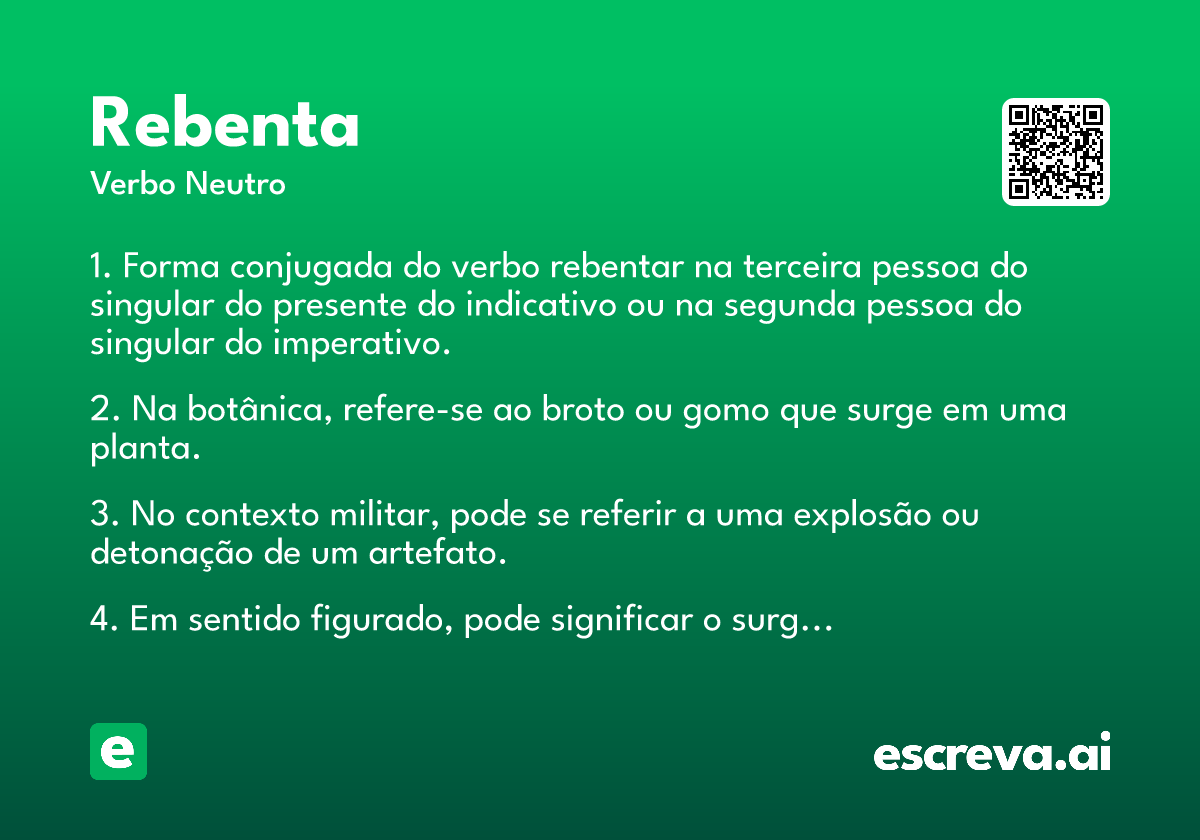 rebenta