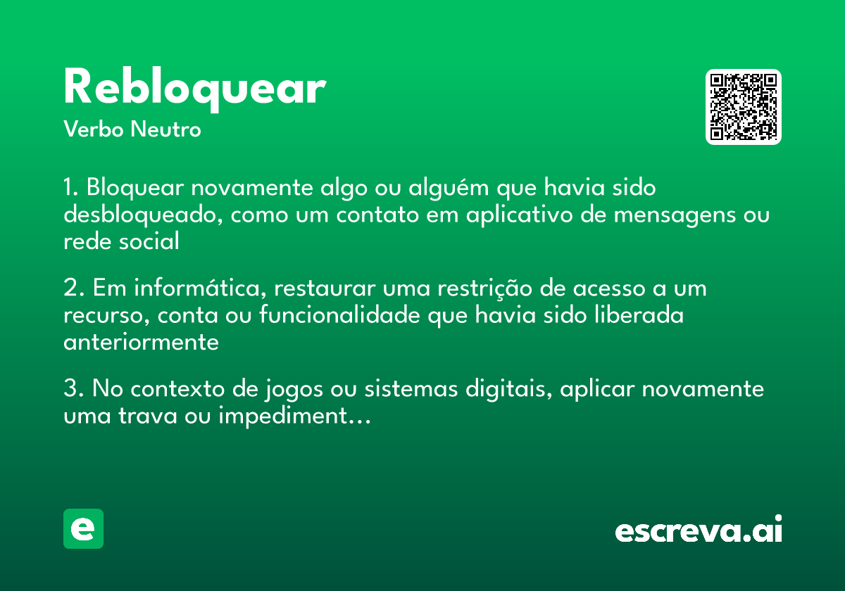 rebloquear