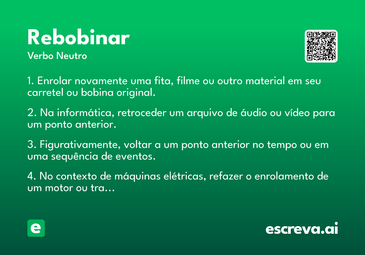 rebobinar