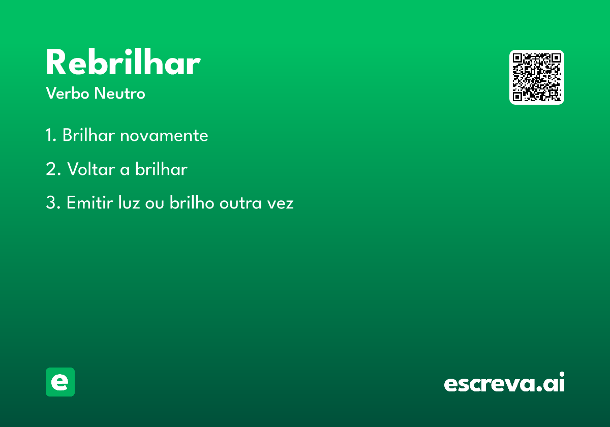 rebrilhar