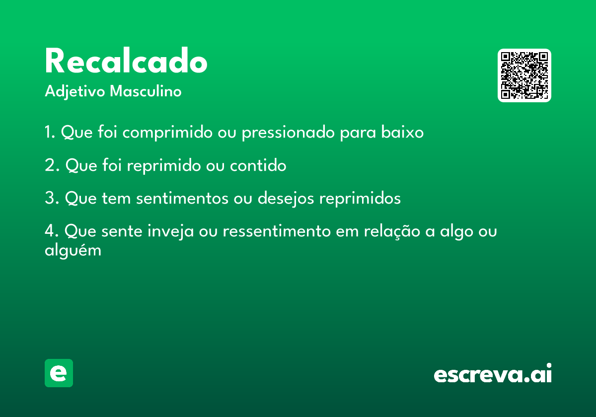 recalcado