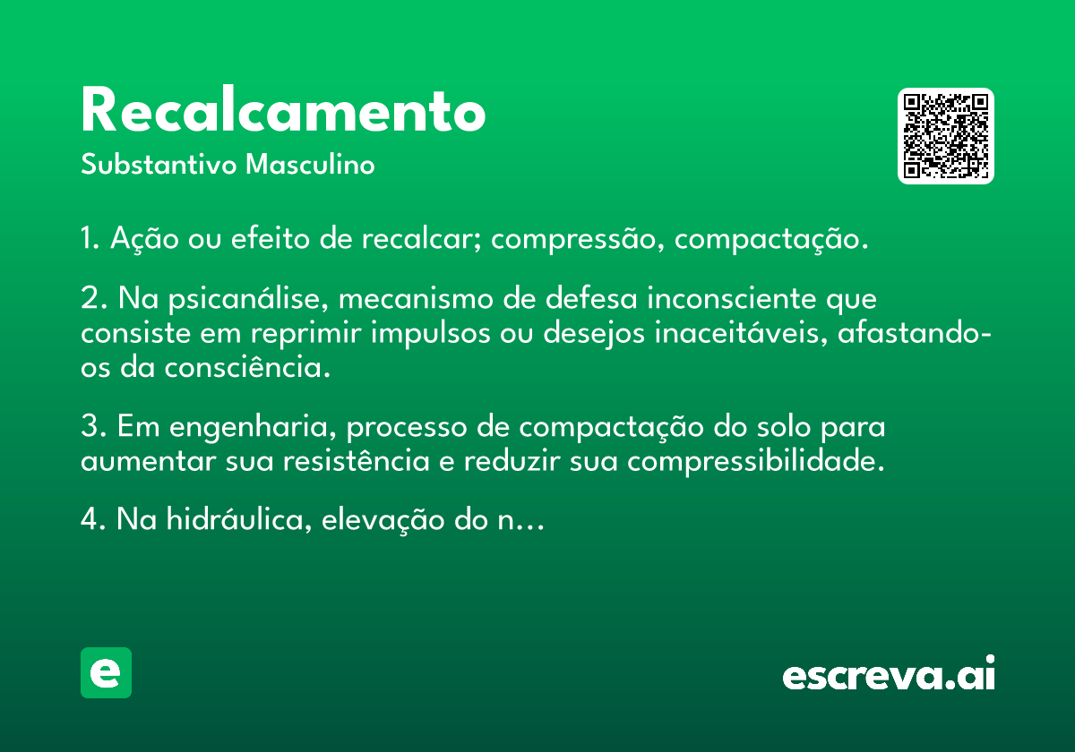 recalcamento