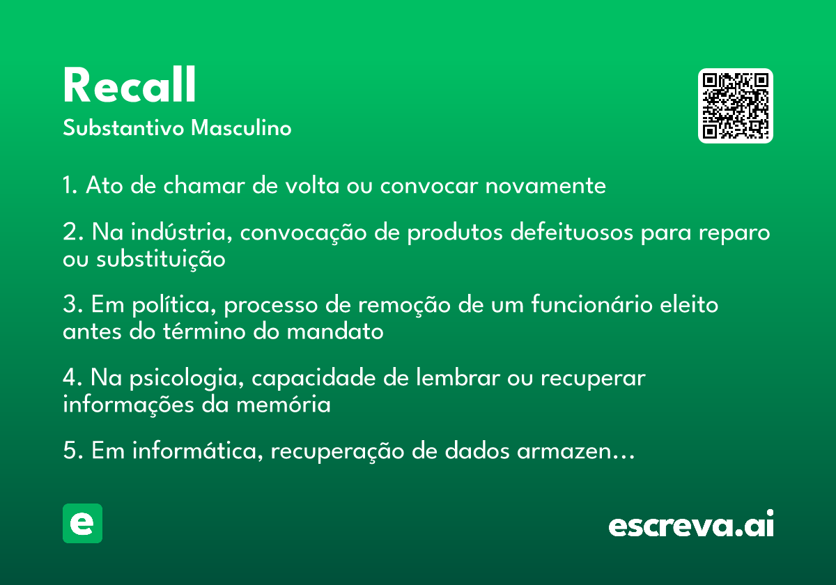 recall
