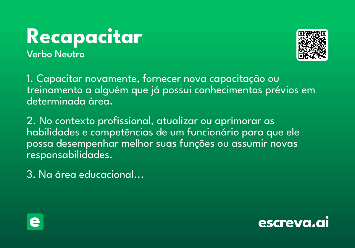 recapacitar