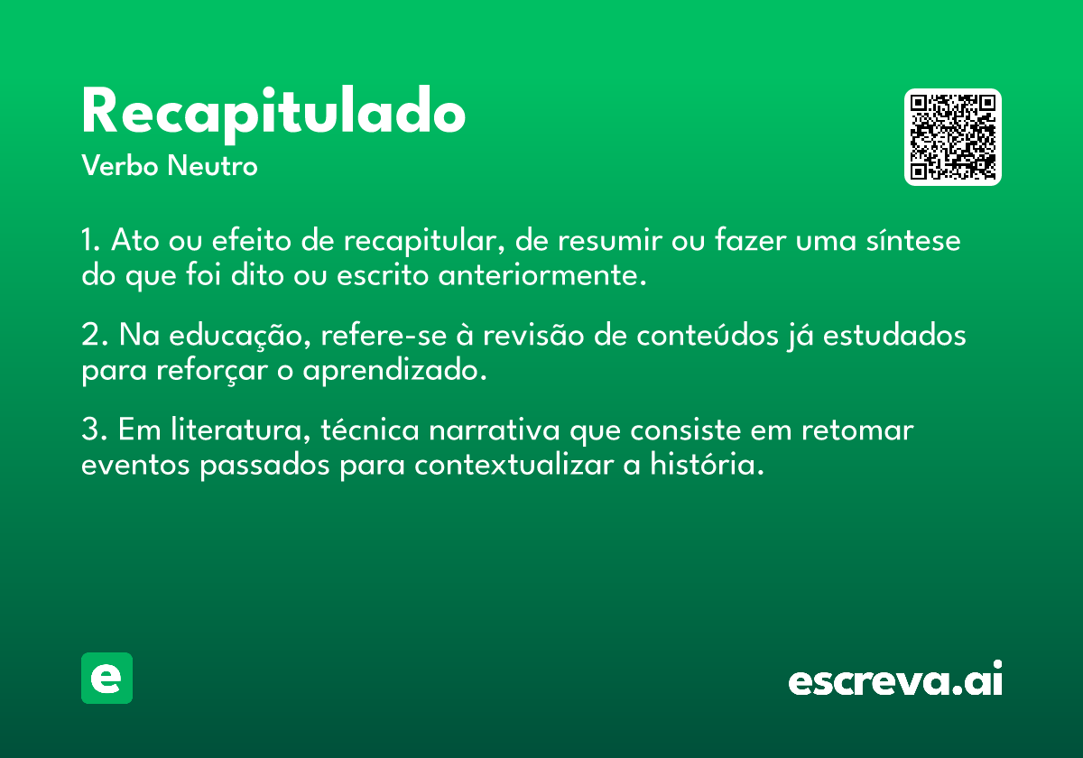 recapitulado