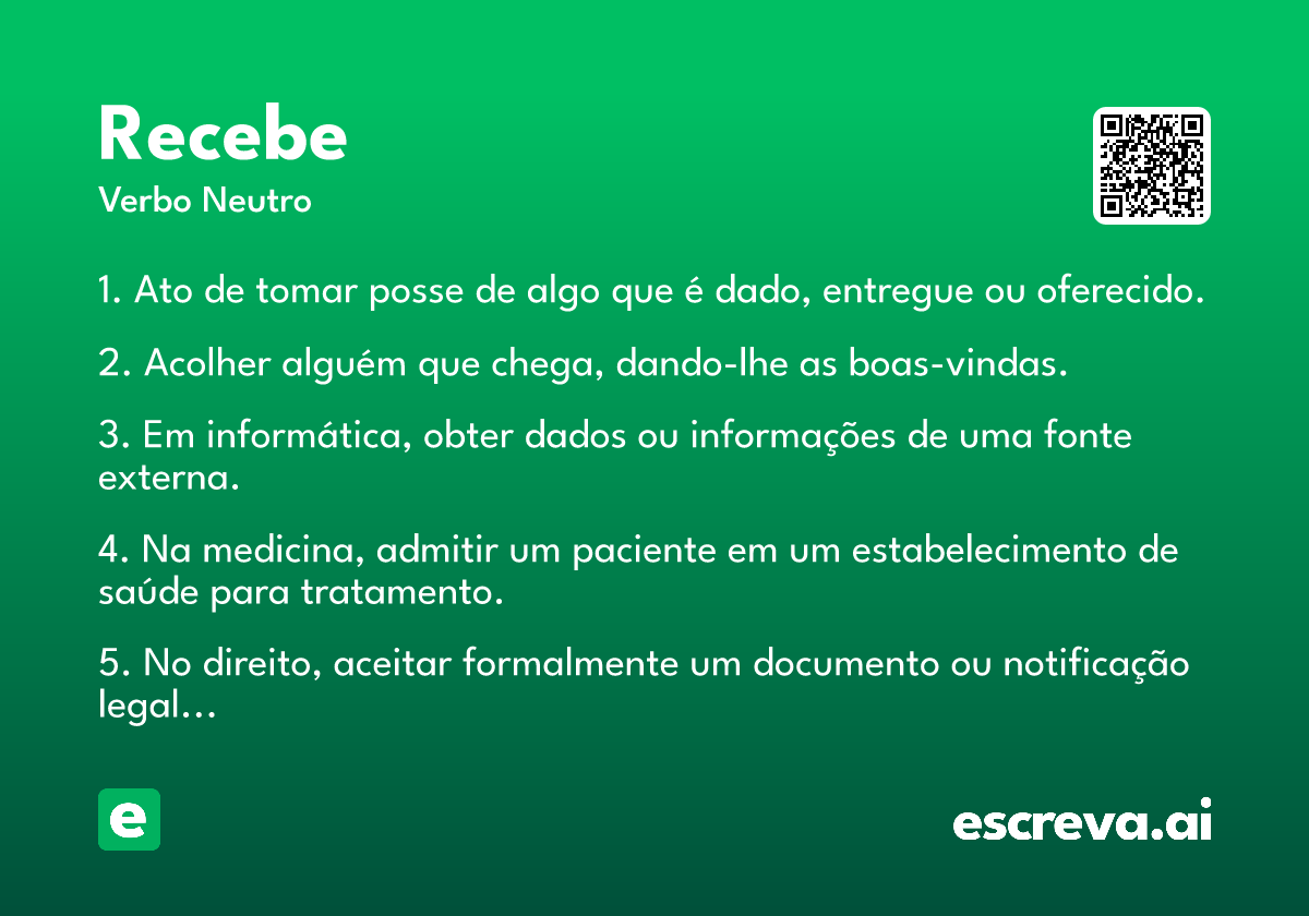 recebe
