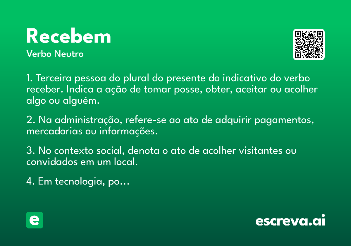 recebem