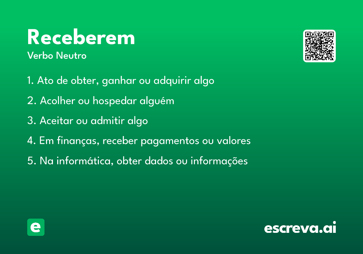 receberem