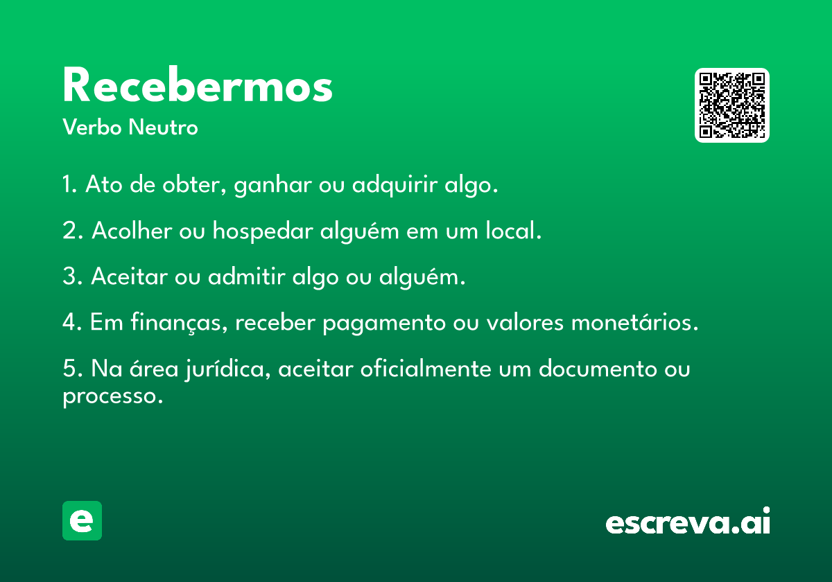 recebermos