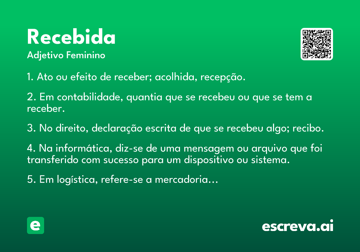recebida