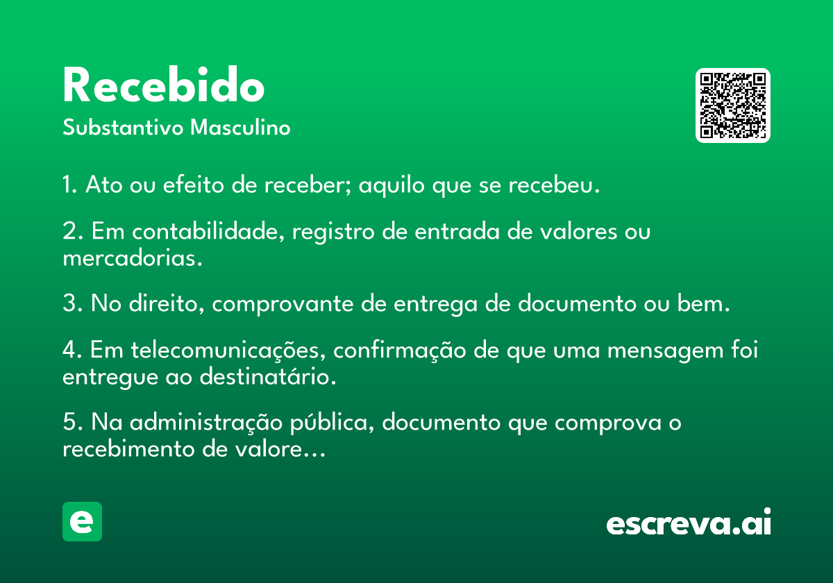 recebido