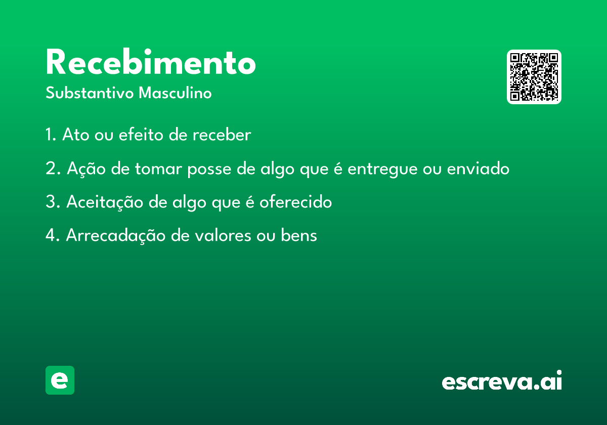 recebimento