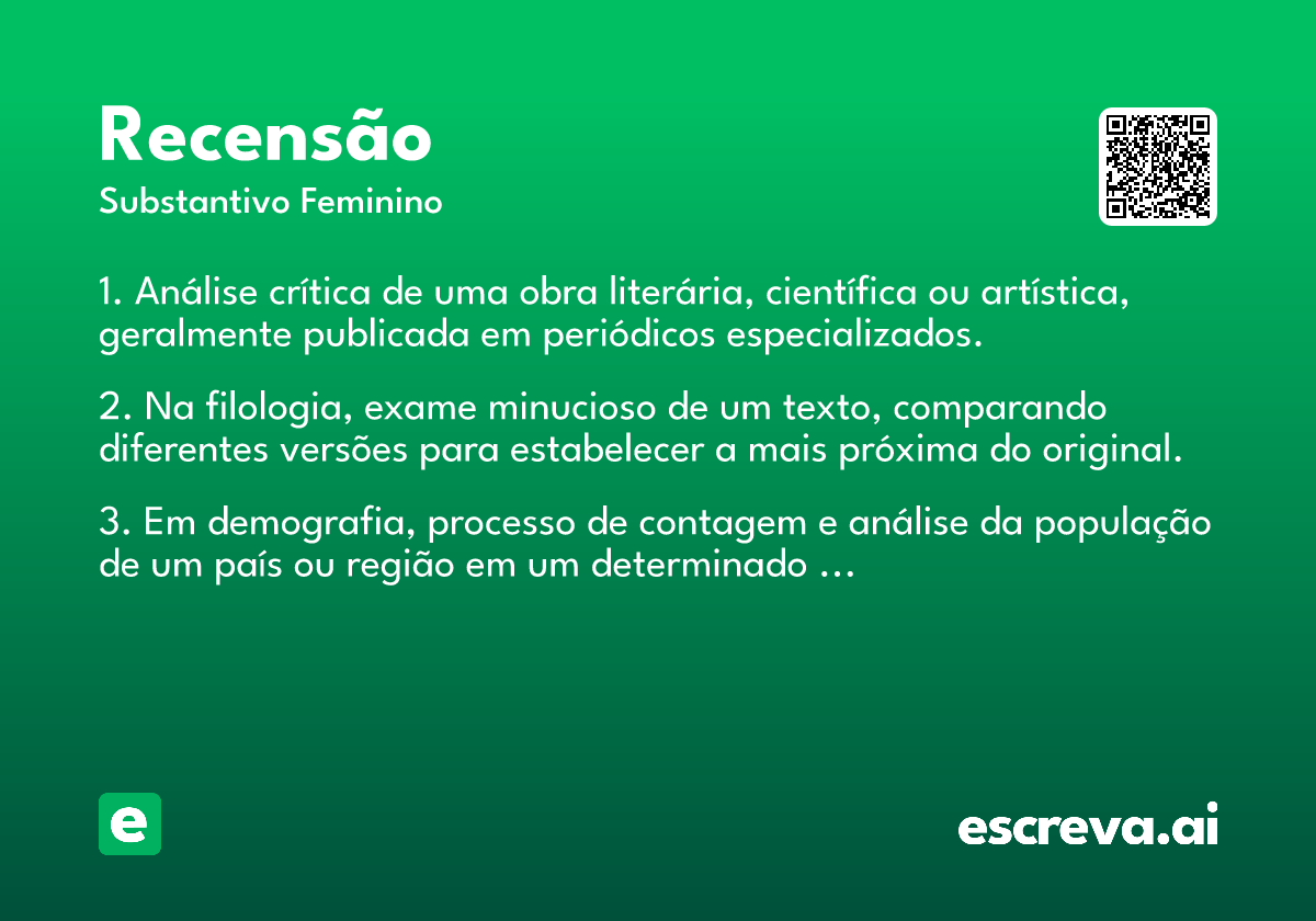 recensão
